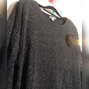 ☘ Vintage Oversize Sweater Black & White 100% Wool